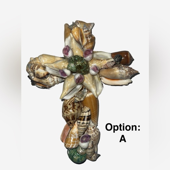 Natural Seashell Cross with Pops of Color
8" BRAND NEW, NWT - Picture 2 of 6